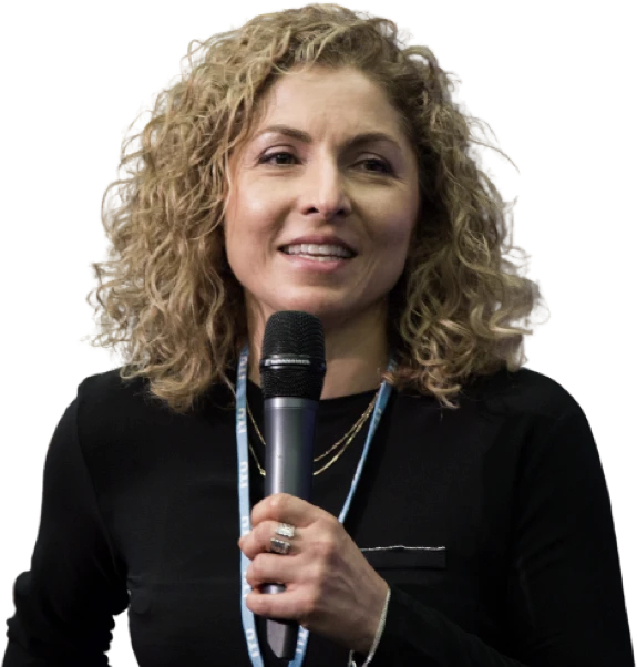 Photo of flight engineer Anousheh Ansari.