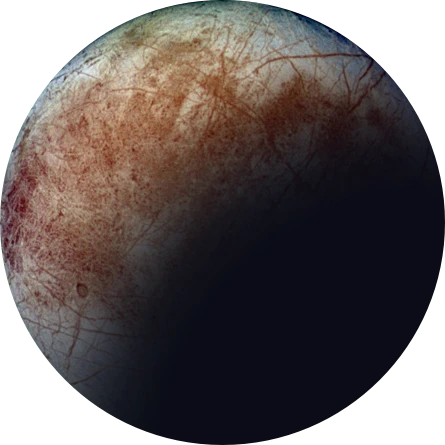 Europa image. Spinning when hover.